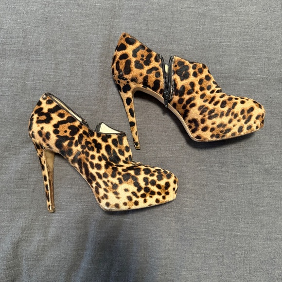 Brian Atwood | Pony Hair Cheetah print booties | size 38 - Picture 4 of 6